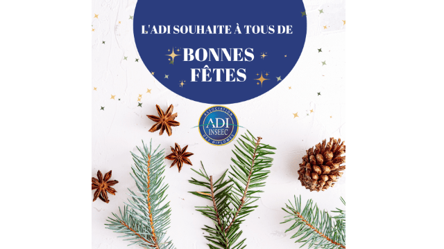 L'ADI vous souhaite de joyeuses fêtes de fin d'année !