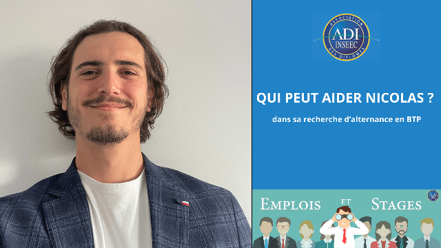 Recherche d'une alternance en BTP - Nicolas MECHIN